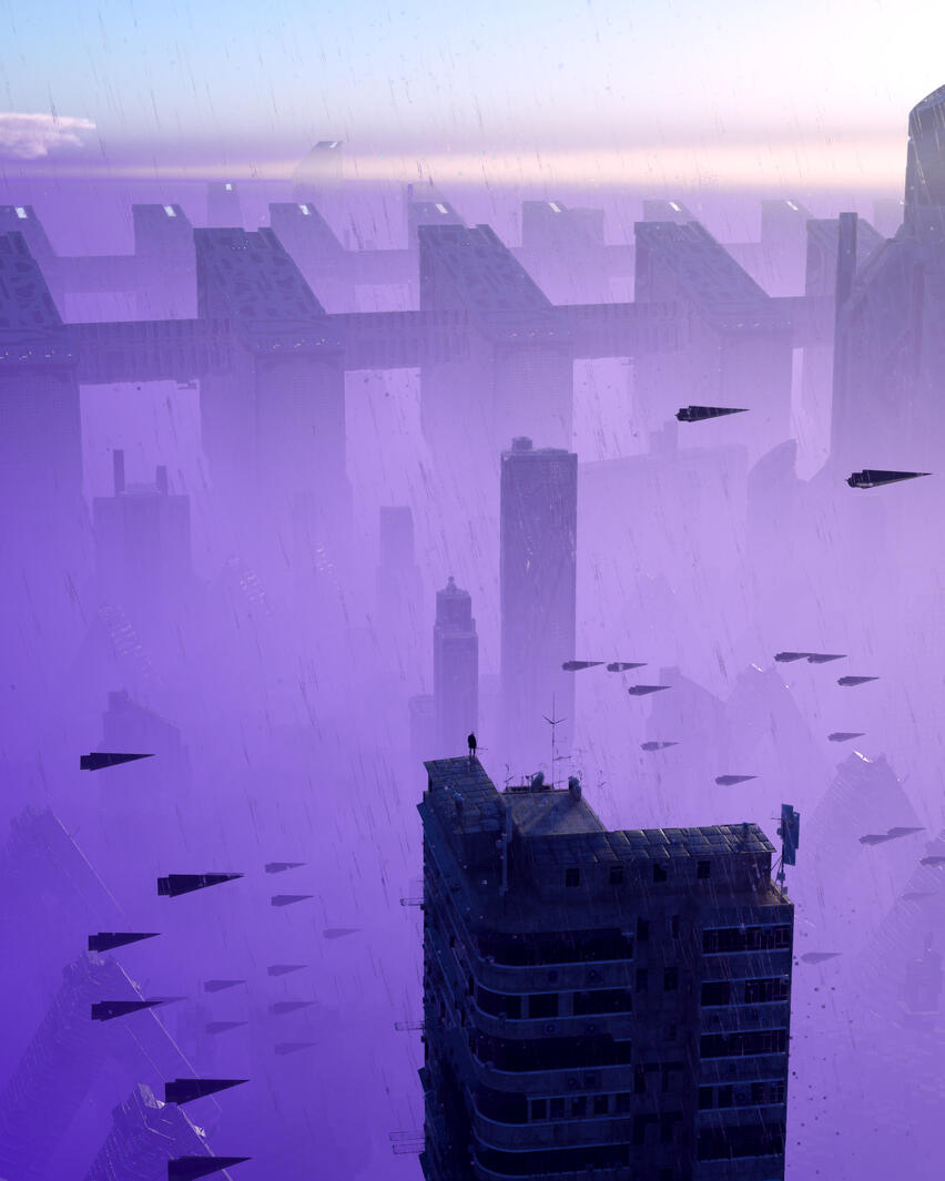 Visionary • I had this idea of a massive city project in extreme fog conditions, I think the result is pretty cool.